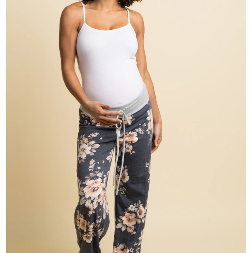 Pink Blush Maternity pajama pants
